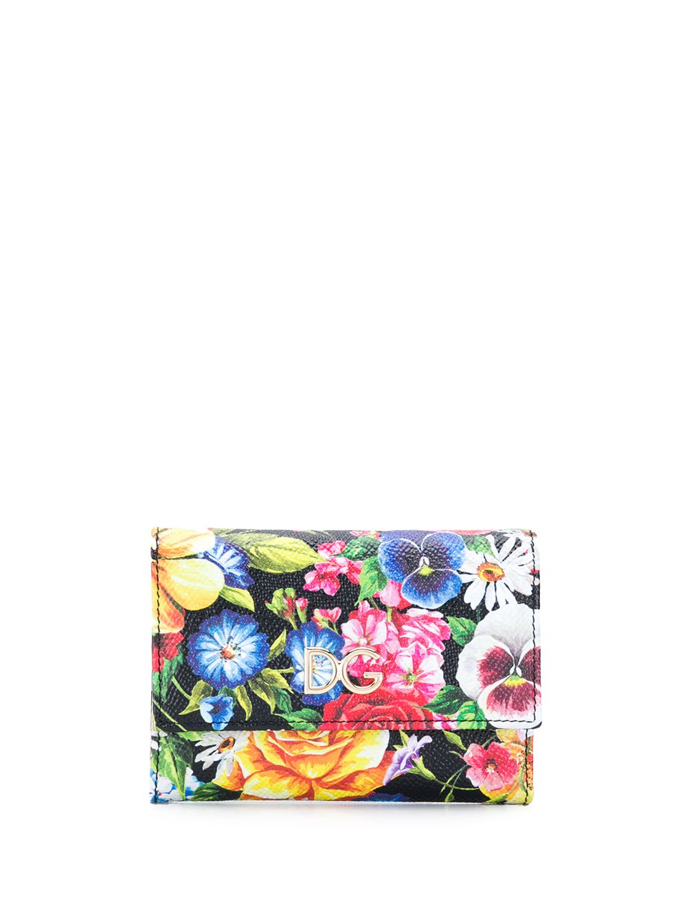 фото Dolce & Gabbana кошелек с цветочным принтом