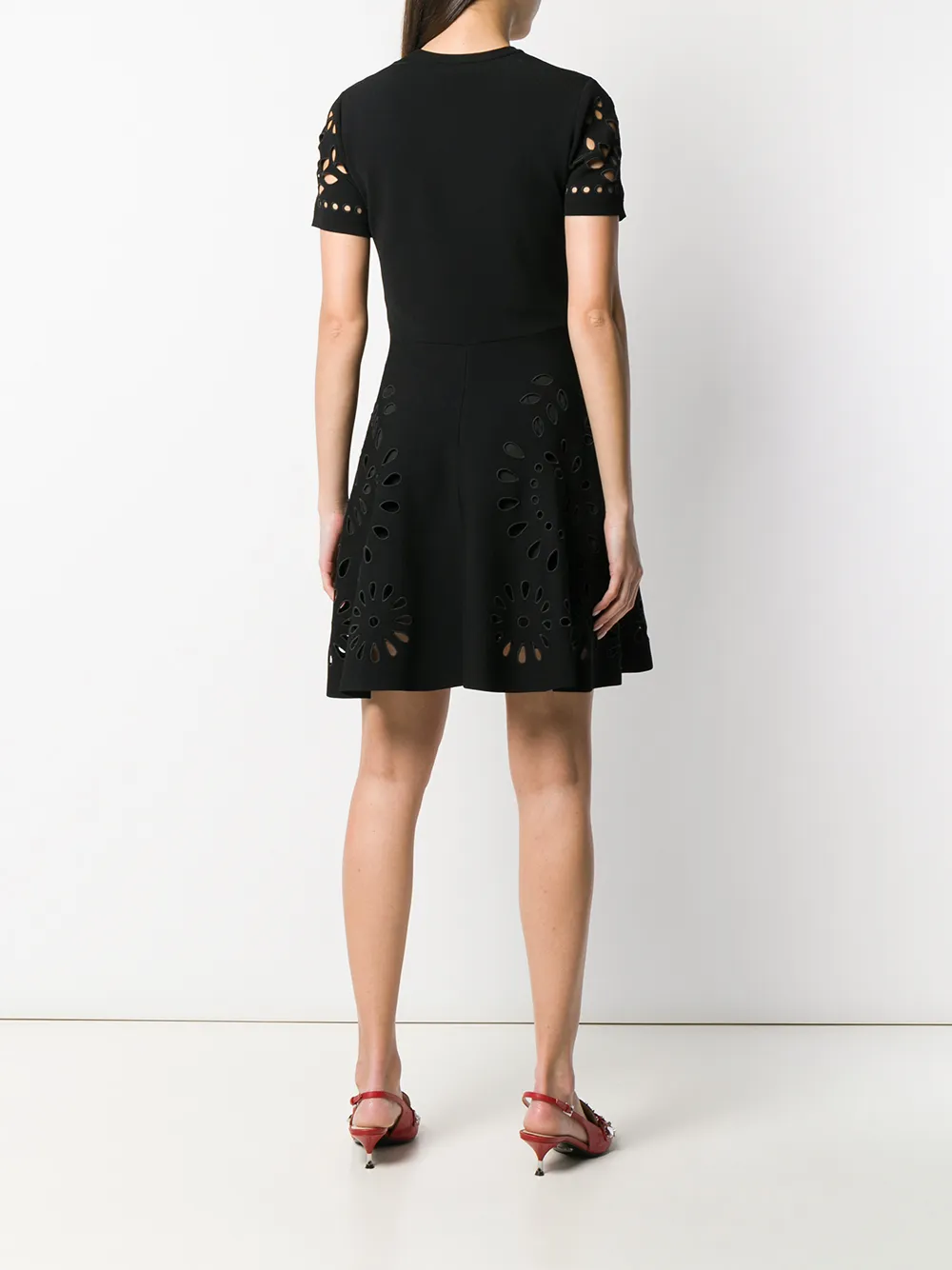 Valentino Garavani Jurk met borduursel Zwart