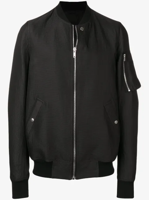 Rick Owens bomber jacket with rib collar