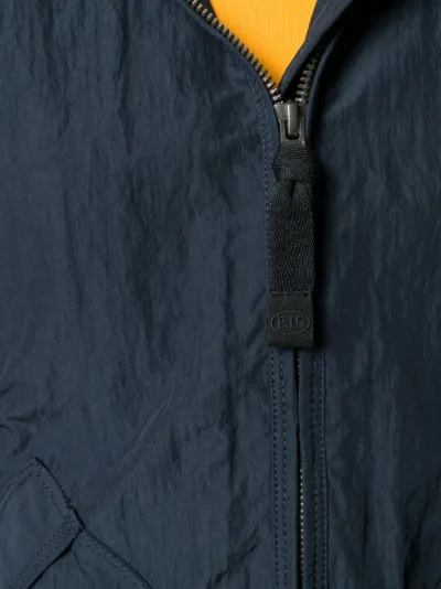 Parajumpers hooded shell raincoat blue 