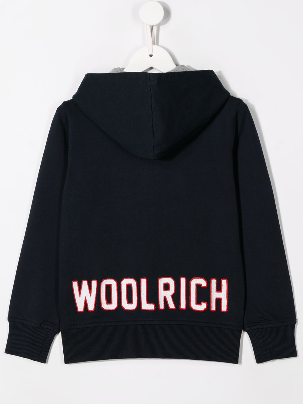 фото Woolrich Kids худи на молнии с логотипом