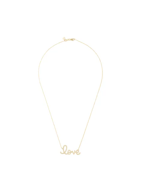 Sydney Evan collar Love en oro amarillo de 14kt con diamantes