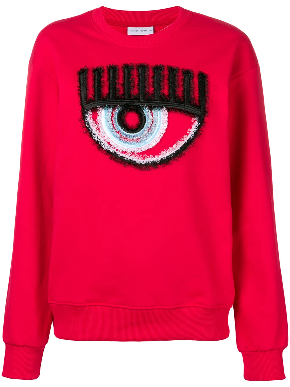 Chiara Ferragni T-shirts CHIARA FERRAGNI LOGOMANIA SWEATSHIRT - RED