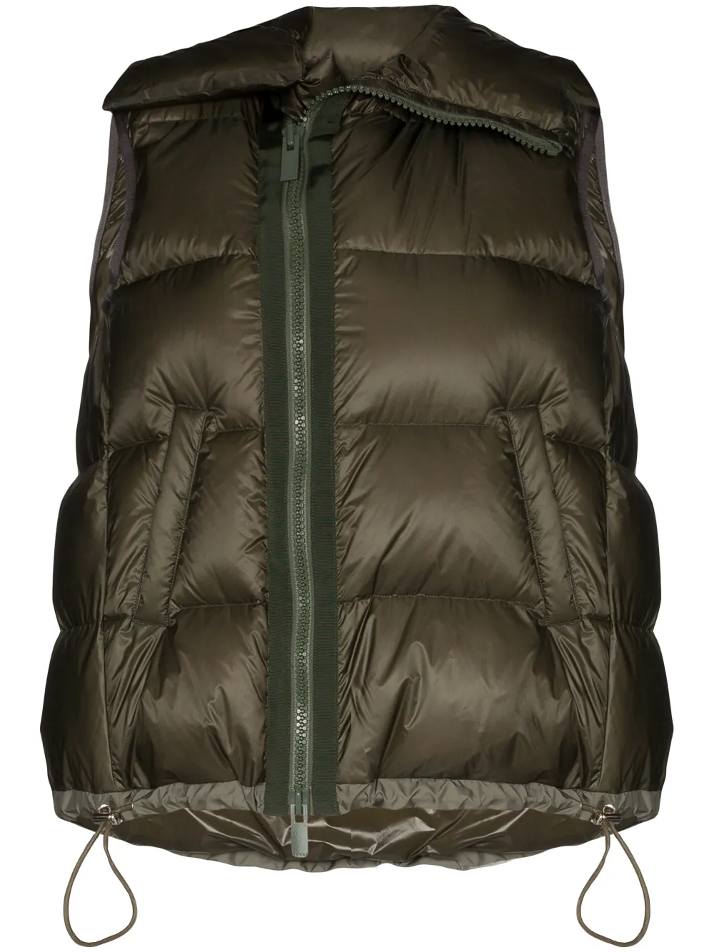 

sacai sleeveless puffer jacket - Green