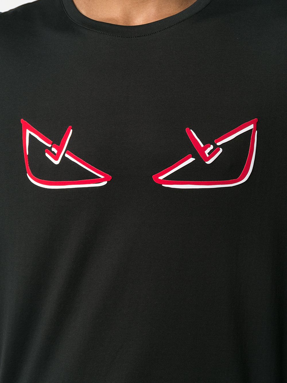 fendi red eyes t shirt