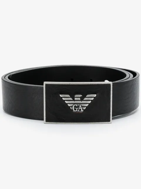 Emporio Armani metal logo belt
