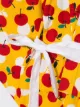 Familiar conjunto de kimono con estampado de cerezas