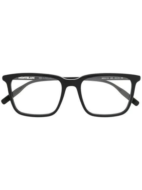 Montblanc lentes con armazón rectangular