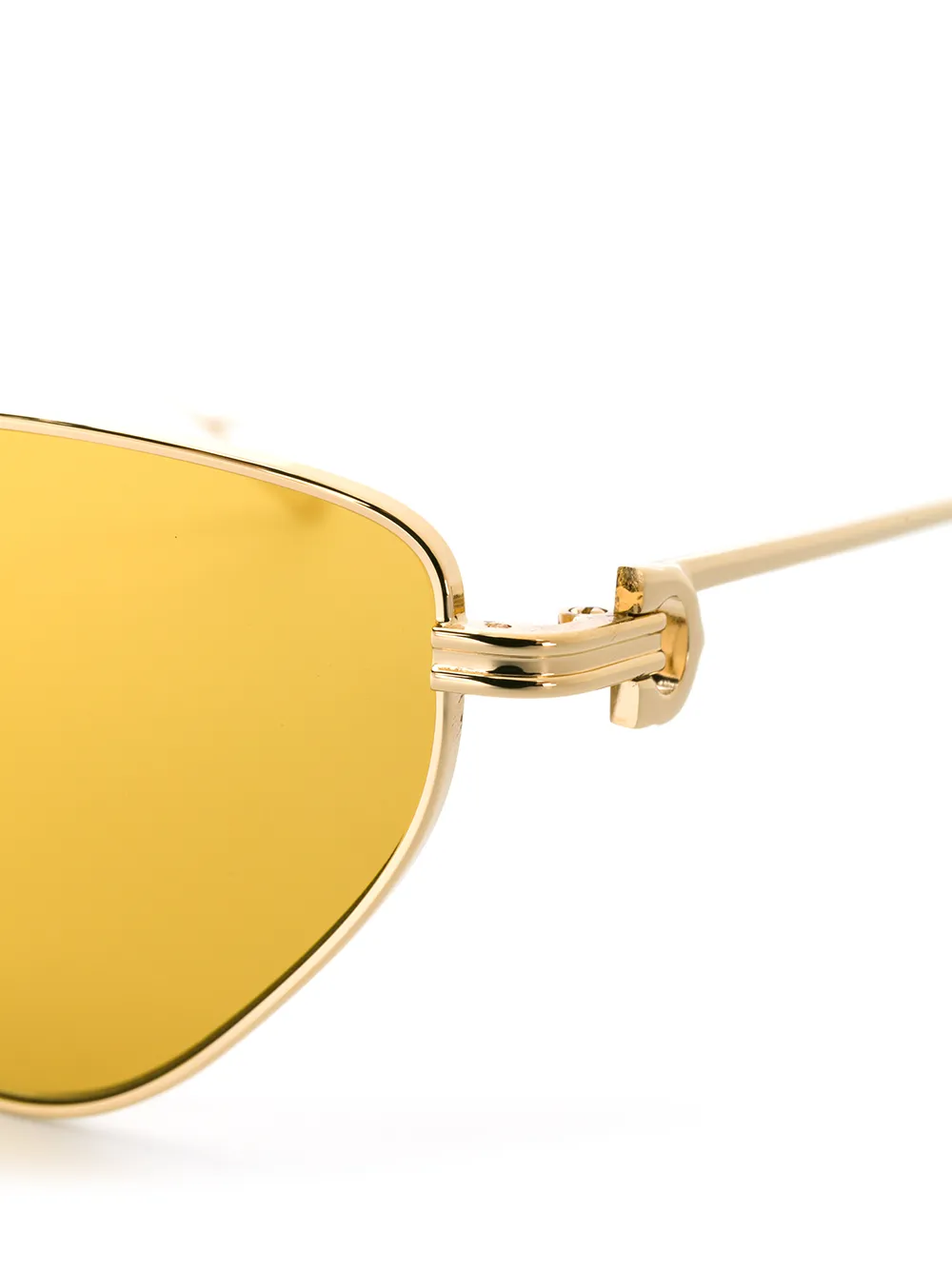  Cartier Eyewear Cat Eye Sonnenbrille   Gelb 