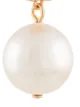 Tory Burch crystal logo pearl drop earrings