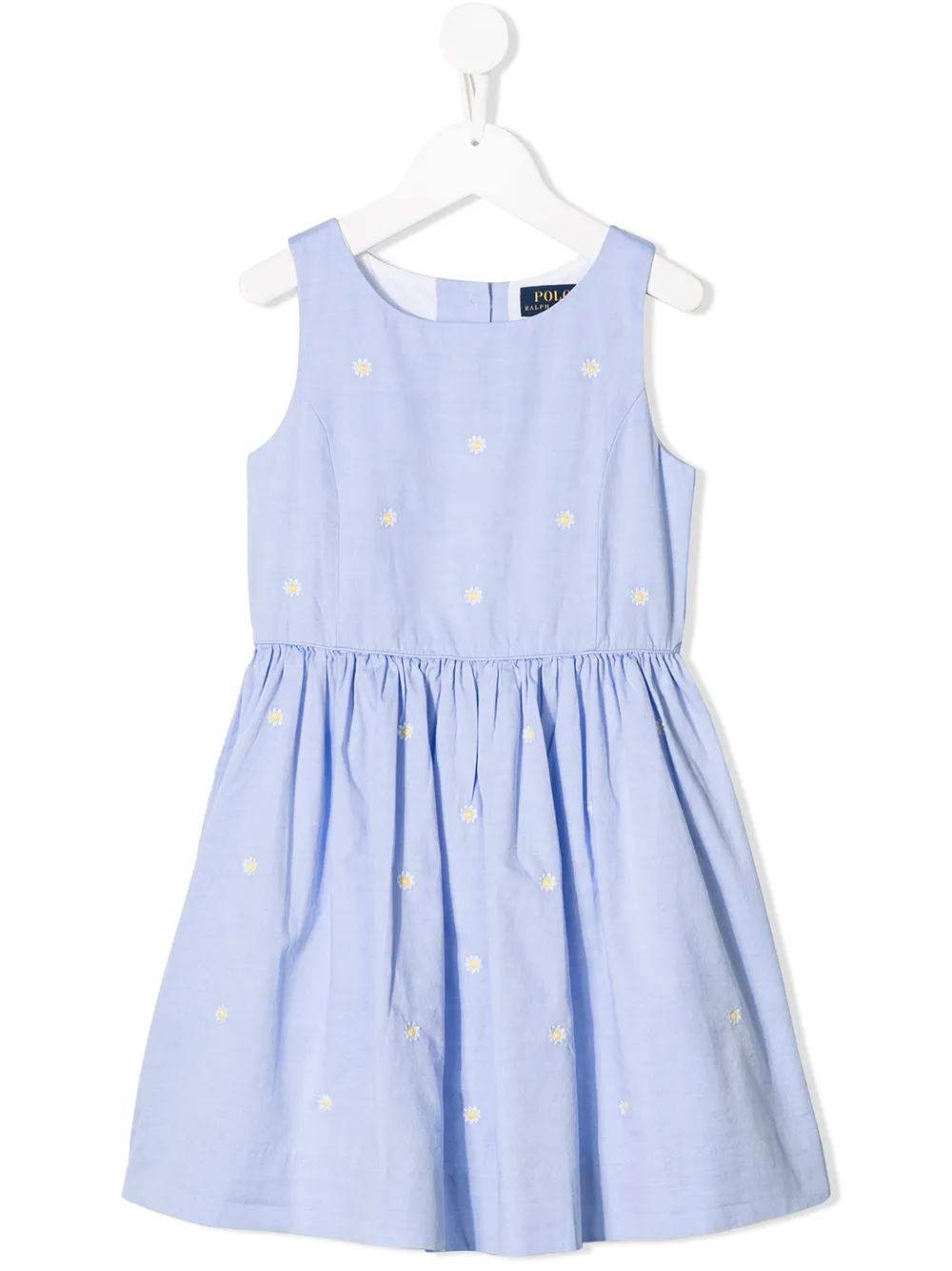 Ralph Lauren Kids сарафан с цветочной вышивкой Ralph Lauren Kids сарафан с цветочной вышивкой