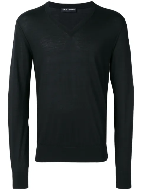 Dolce & Gabbana v-neck knitted jumper