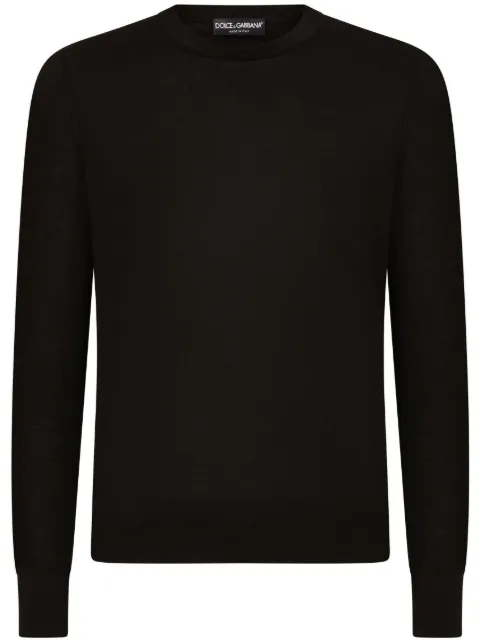 Dolce & Gabbana round-neck cashmere sweater