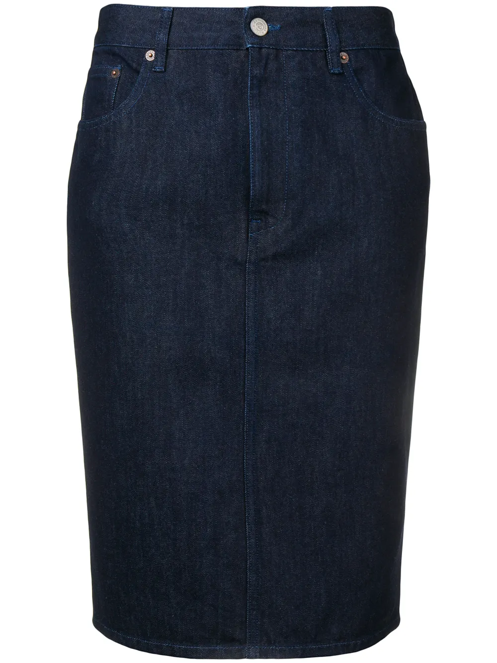 Mm6 Maison Margiela Jeans MM6 MAISON MARGIELA KLASSISCHER JEANSROCK - BLAU
