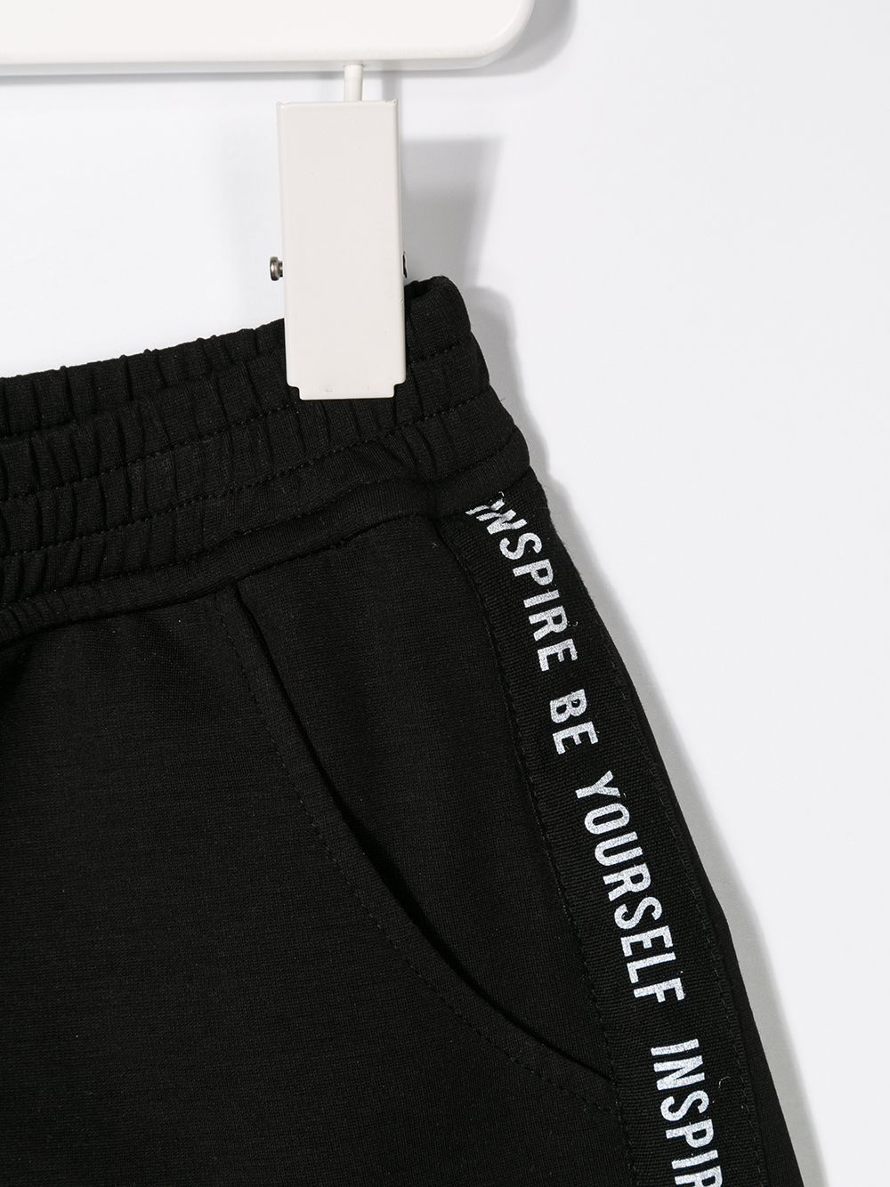 Shop Andorine Side Stripe Running Shorts In Black