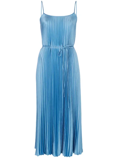vince pleated midi dress