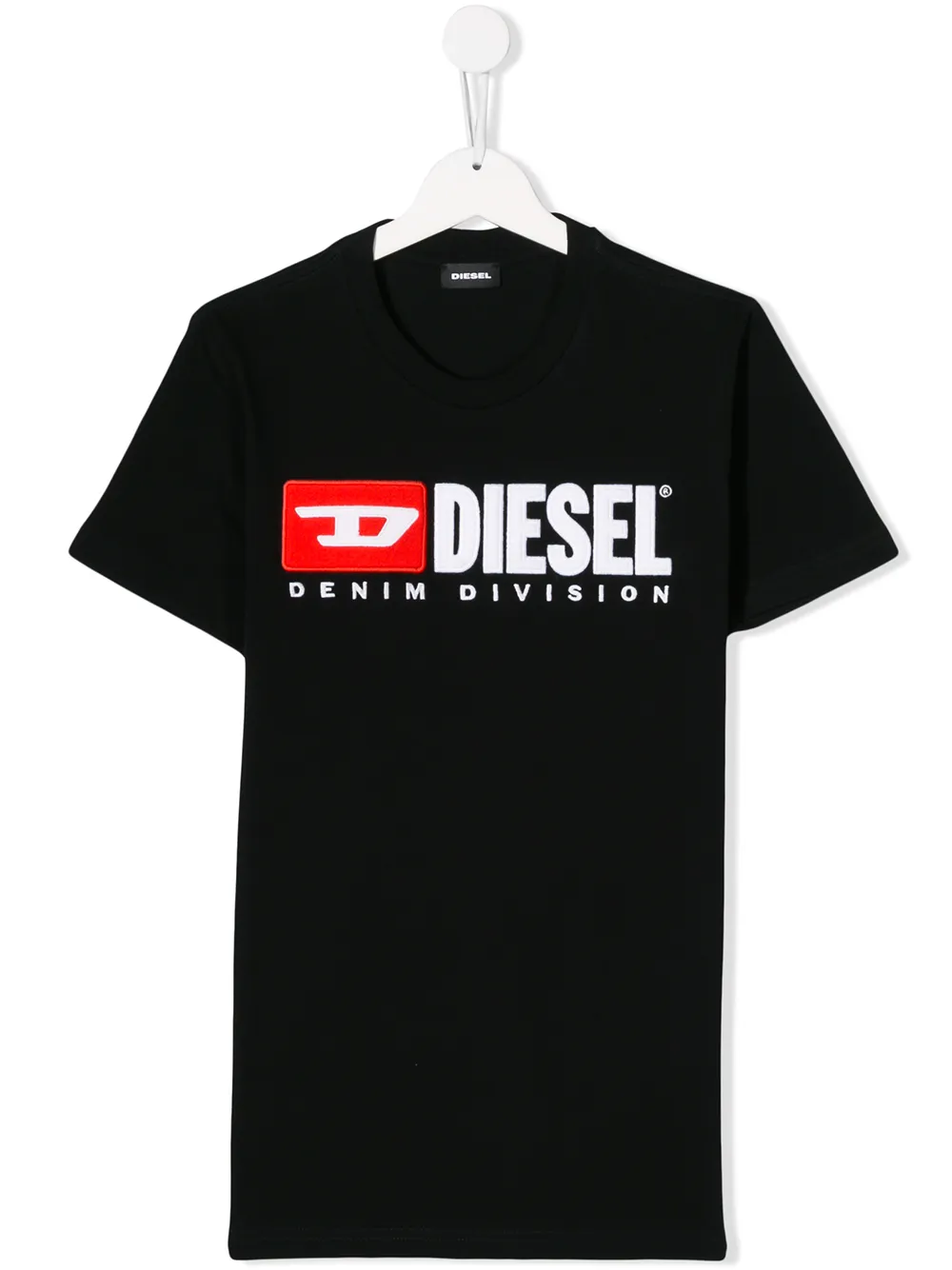 

Diesel Kids playera con logo estampado - Negro