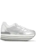Hogan striped platform sneakers - White
