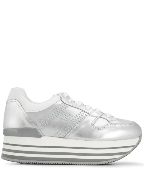Hogan striped platform sneakers