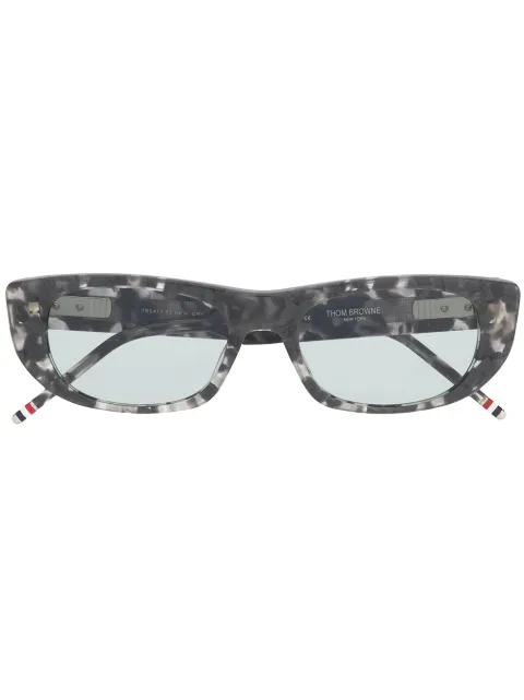 Thom Browne Eyewear lentes de sol con armazón con efecto carey