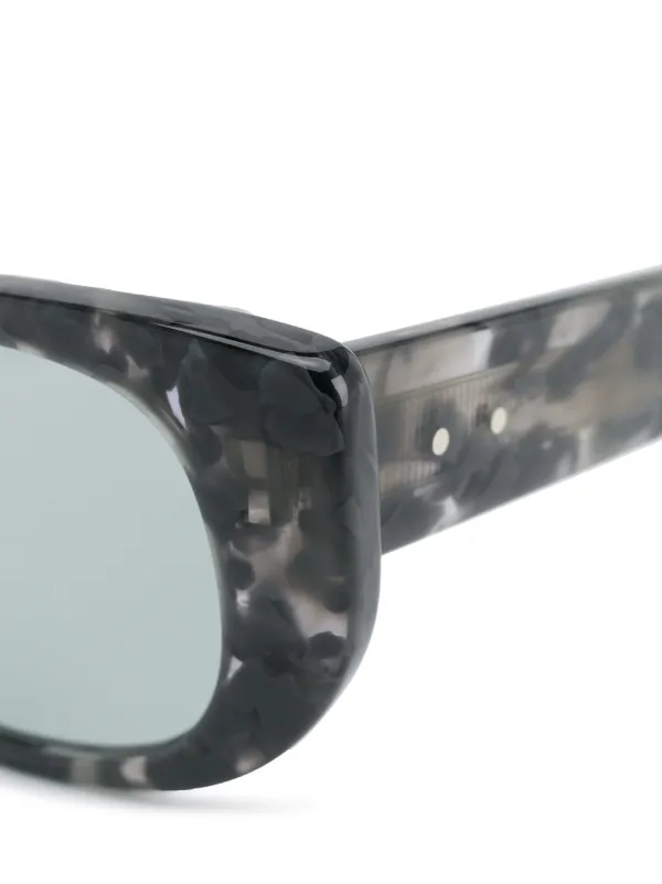 Thom Browne Eyewear TB417 Tortoiseshell rectangular-frame  display picture 3