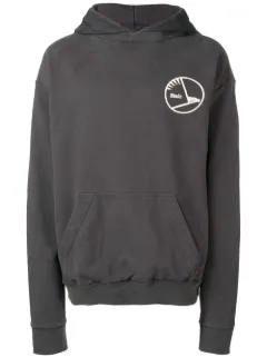 Shop Rhude layered French terry hoodie with Express Delivery Shop Rhude layered French terry hoodie with Express Delivery