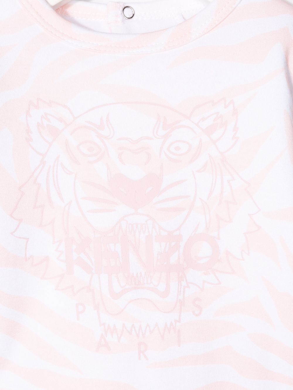 фото Kenzo kids комплект с комбинезоном с изображением тигра