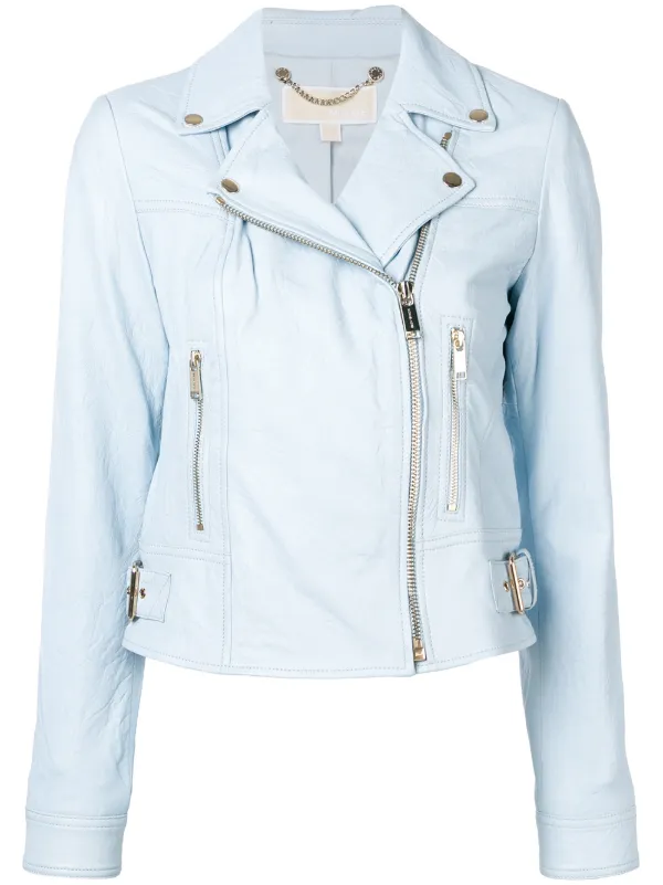 Michael Kors Cropped Biker Jacket Farfetch