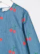 Stella McCartney Kids Jeanskleid mit Kirsch-Print
