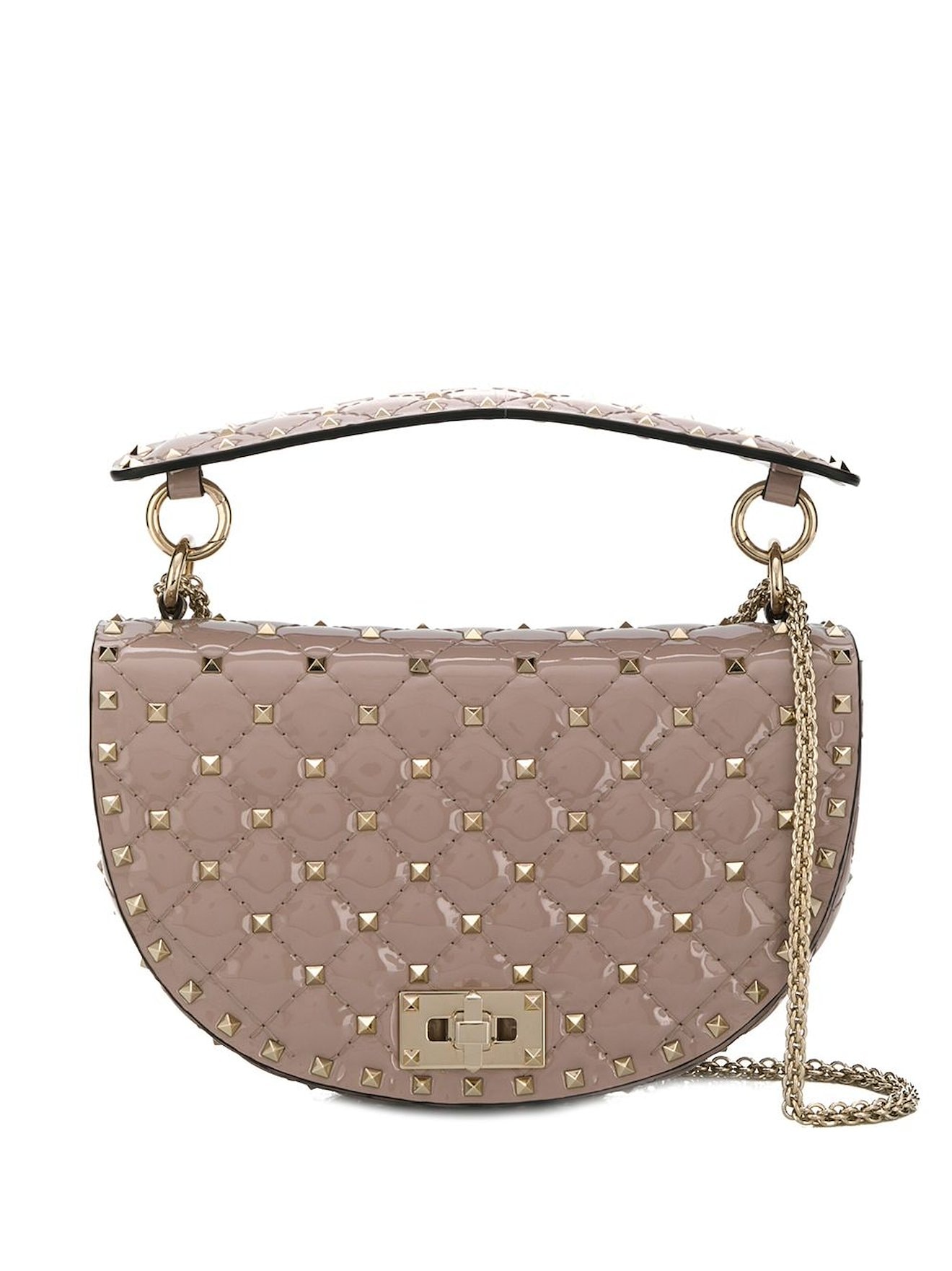 Valentino Garavani Rockstud Top-Handle Mini Bag - Neutrals