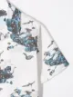 LANVIN Enfant قميص مطبوع قصير الأكمام