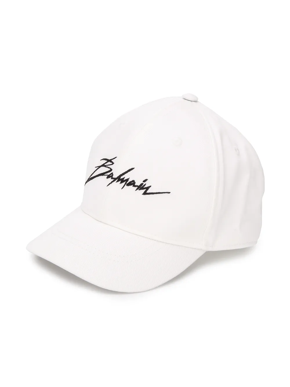 Balmain Kids Honkbalpet met logoprint Wit