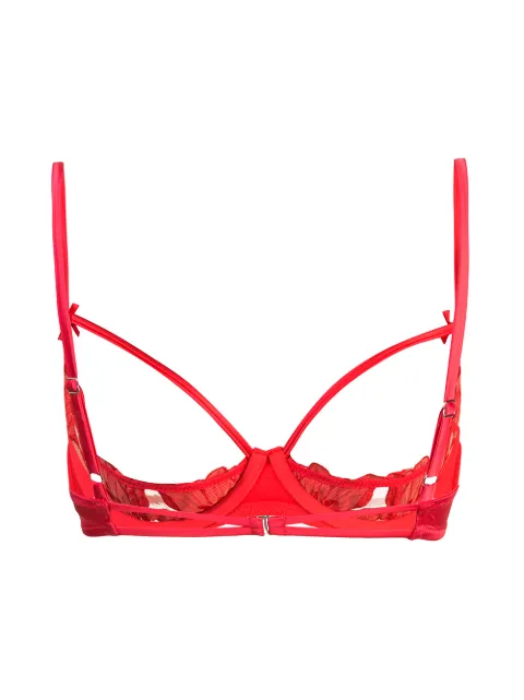 Fleur Du Mal Lily Lace Peekaboo Bra - Farfetch