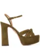 Afbeelding 1 van Aquazzura Baba sandalen met plateauzool