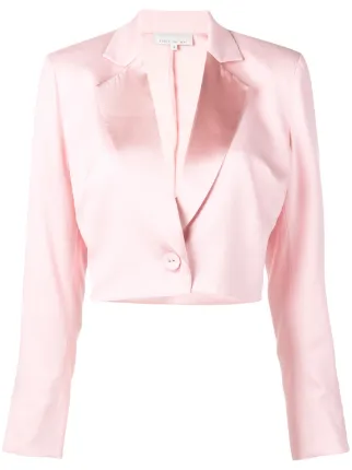cropped blazer pink
