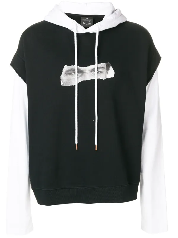 marcelo burlon hoodie black and white