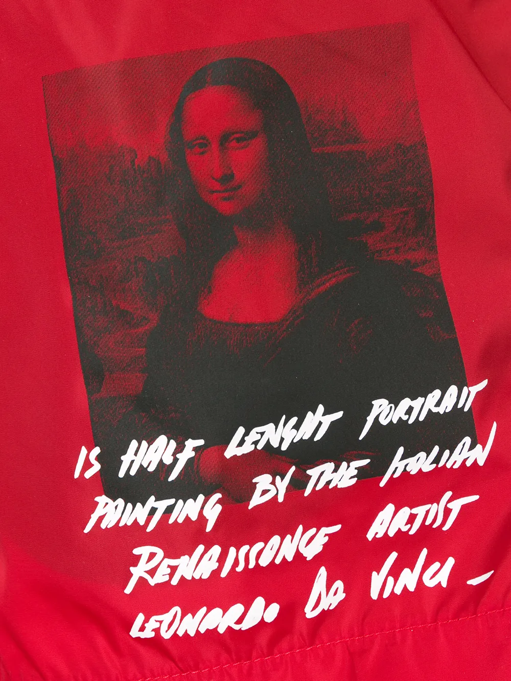 фото Off-White плавательные шорты с принтом 'Mona Lisa'