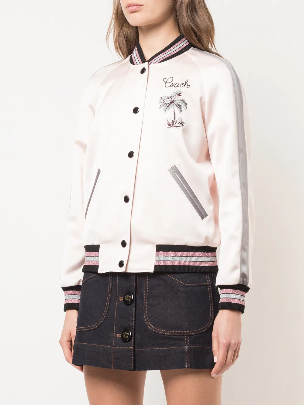 coach reversible varsity jacket