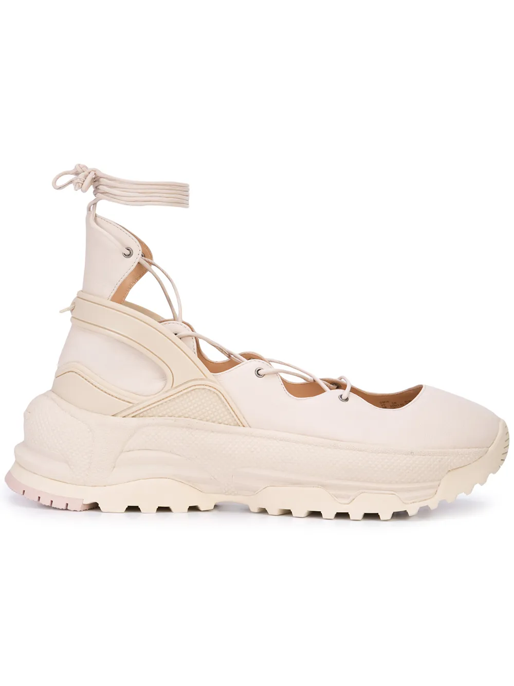 white ballet sneakers