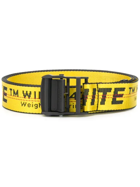 Off-White contrast logo print belt