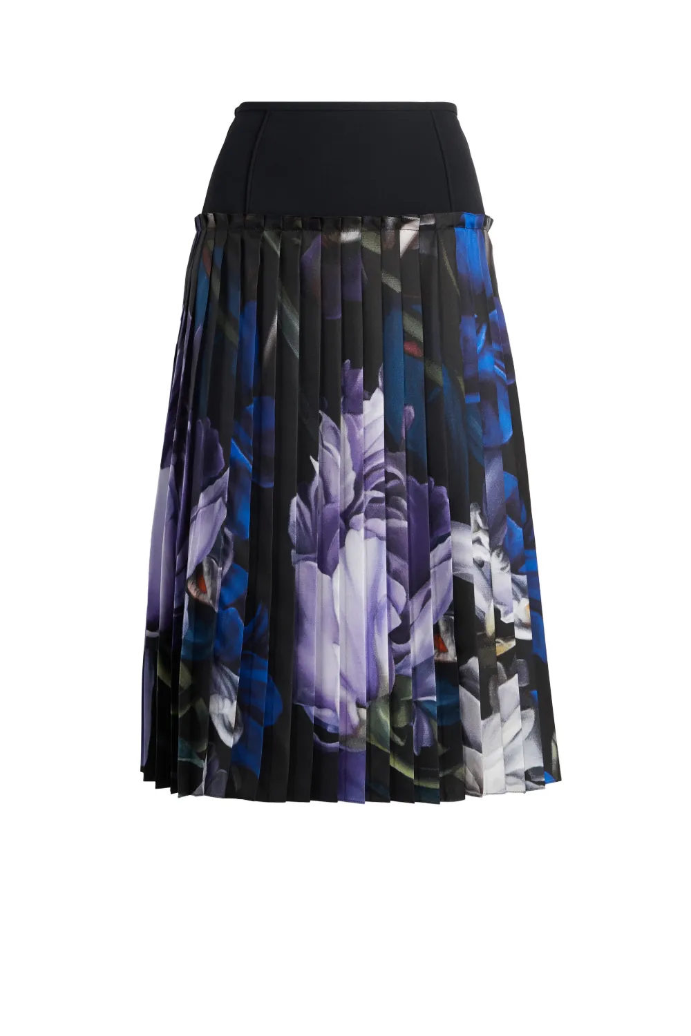 Click to view more detailed imagery on our partner's website Roberto Cavalli Marchito Print Pleated Skirt In Black