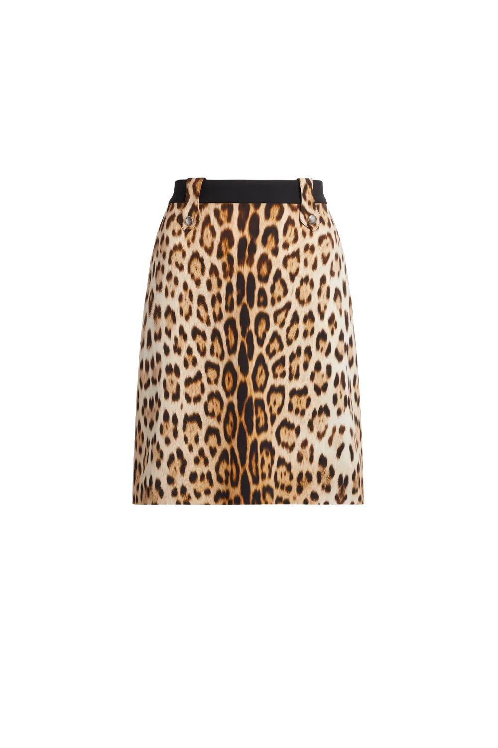 Click to view more detailed imagery on our partner's website Roberto Cavalli Heritage Jaguar Print Skirt In Brown