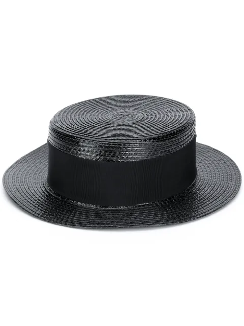 Saint Laurent small boater hat