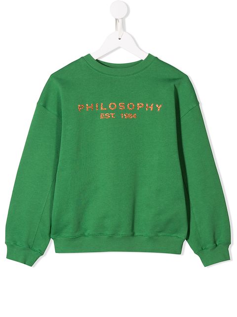 Philosophy Di Lorenzo Serafini Kids logo sweatshirt $58 - Shop SS19 Online - Fast Delivery, Price Philosophy Di Lorenzo Serafini... 