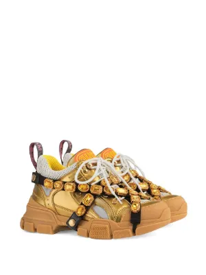 gucci flashtrek with crystals