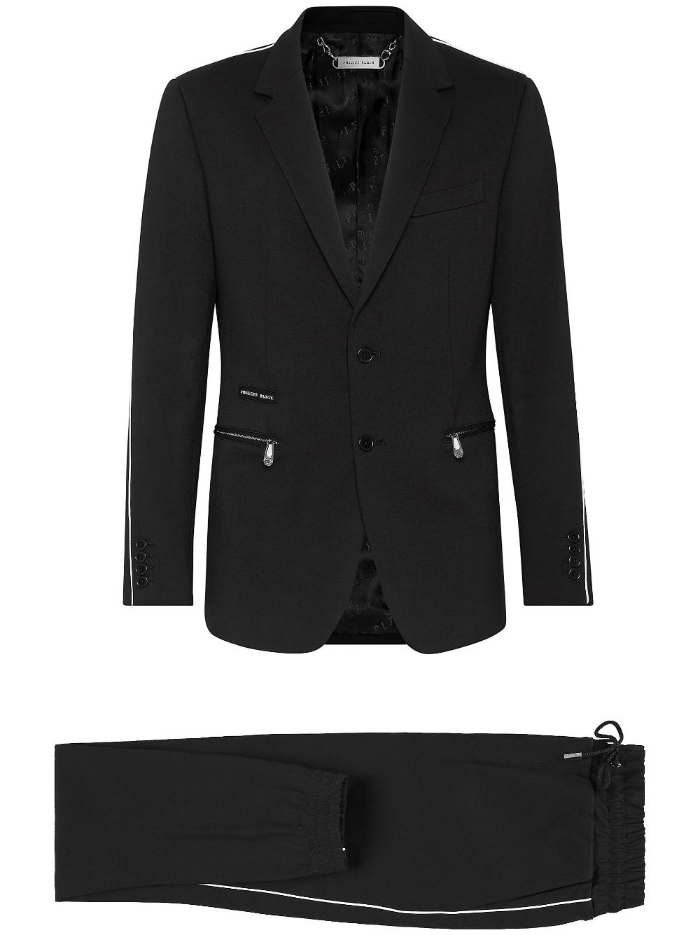Shop Philipp Plein Sport Style Suit In 02 Black