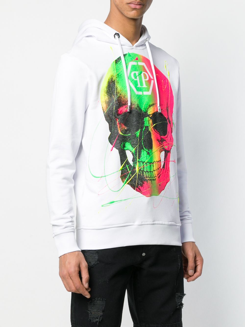 фото Philipp plein худи с принтом skull