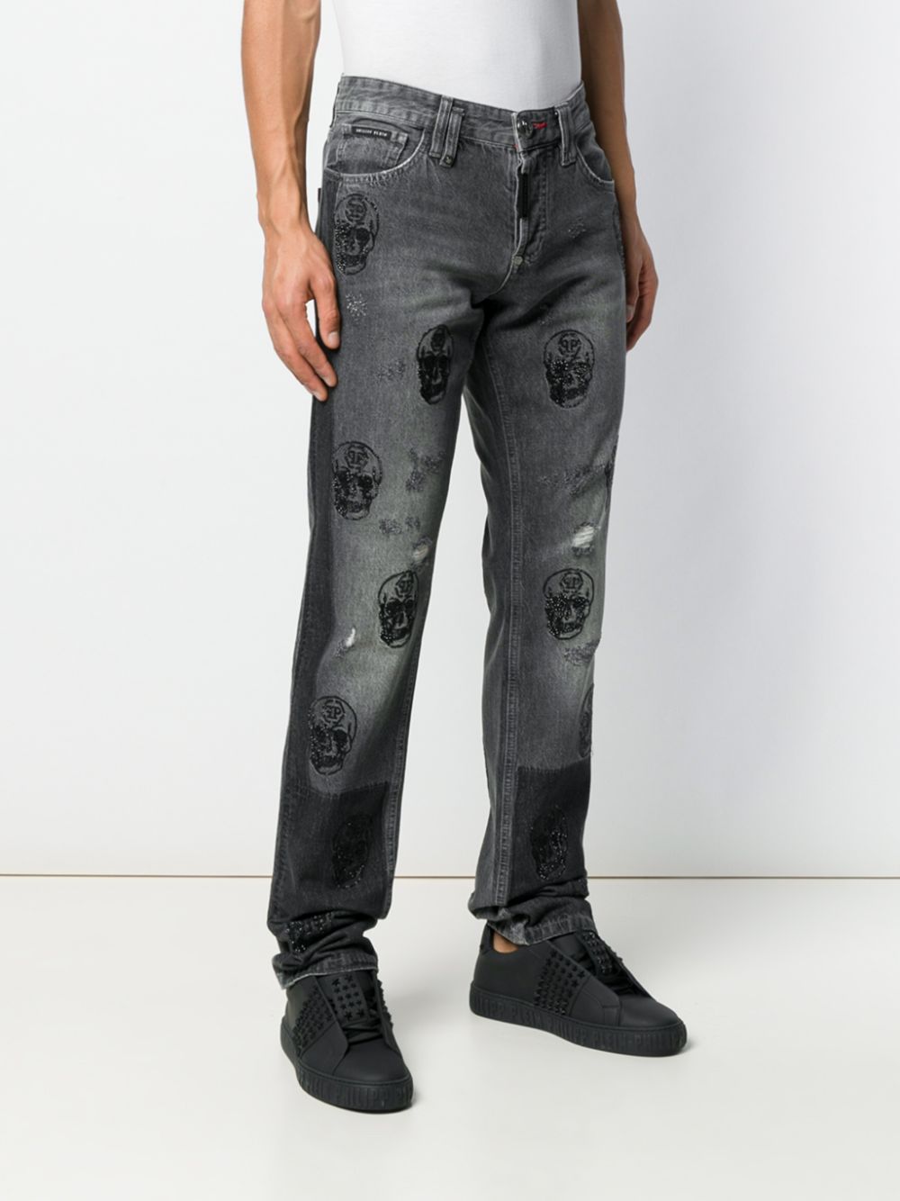 фото Philipp plein прямые джинсы skull