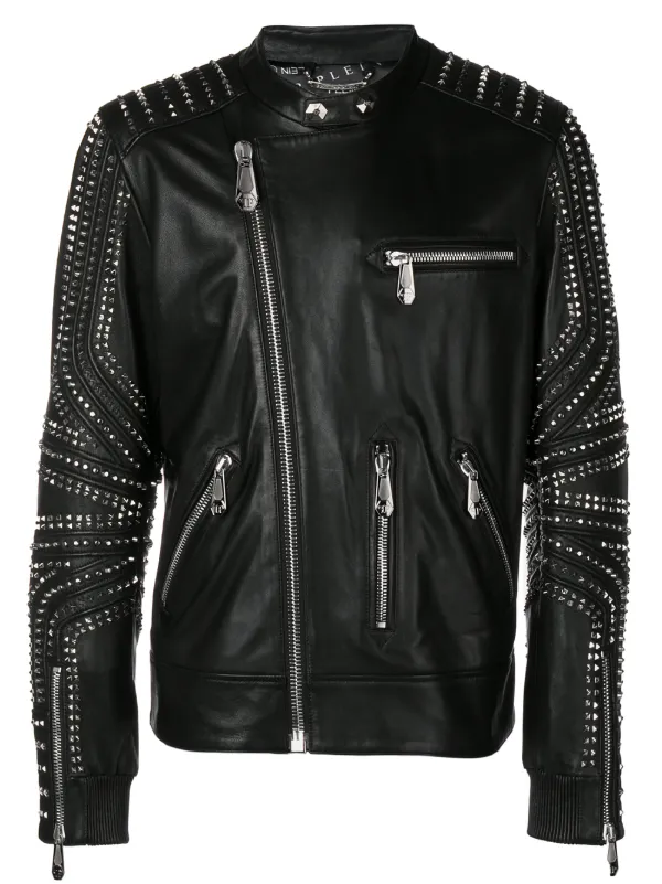 studded biker jacket mens