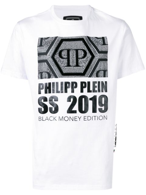 Philipp Plein Crystal Embellished T-shirt - Farfetch